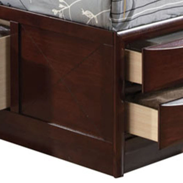 English Elm Ireland Espresso Finish Platform Bed With Ample Storage For Organized, Stylish Bedrooms B2726S00393