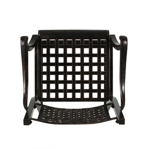 English Elm Christopher Knight Home® - TAHOE Athena Outdoor 29" Cast Aluminum Barstool Set of 2, Copper Finish, Weather-Resistant Mesh Scroll Design 65141.00