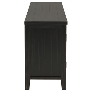 English Elm Sutter Mission Style Louvered Door Tv Stand Rustic Pine Console for Living Room B062P441044