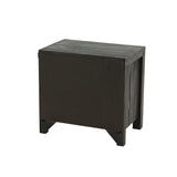 English Elm 2 Drawers Nightstand In Espresso