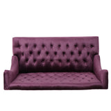 Christopher Knight Home® - Noble House - Leora Modern Glam Tufted Velvet Wingback Loveseat