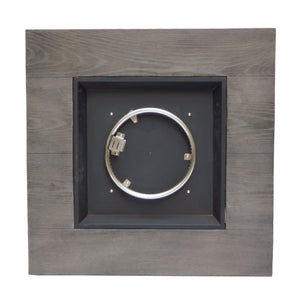 English Elm Christopher Knight Home® - Outdoor Patio 24" H x 32" W Square MgO Fire Pit Table with 40,000 BTU, Wood-Pattern Finish, Built-In Tank Storage and Durable Powder-Coated Construction Grey 61907.00GRY-40K