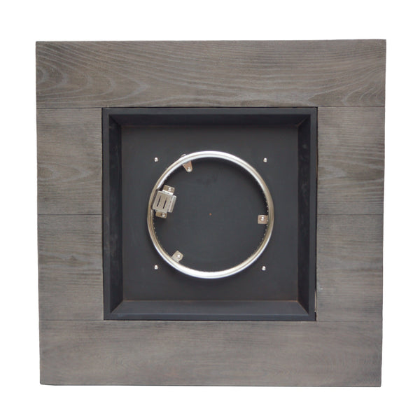 English Elm Christopher Knight Home® - Outdoor Patio 24" H x 32" W Square MgO Fire Pit Table with 40,000 BTU, Wood-Pattern Finish, Built-In Tank Storage and Durable Powder-Coated Construction Grey 61907.00GRY-40K