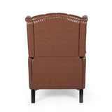 Christopher Knight Home® - Noble House - Walter Contemporary Tufted Recliner, Cognac Brown and Dark Brown