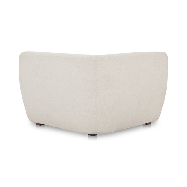 English Elm Amelia Corner Chair Wide Angled Lounge Seat in Recycled Polyester for Modern Rooms B2769P504205