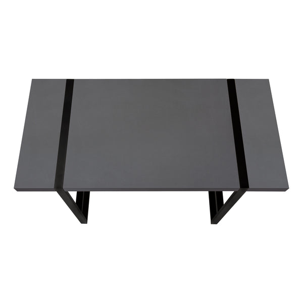 English Elm Computer Desk – Modern Grey Laminate With Black Metal Frame, Ideal For Home Office & Study Use B2710P219882