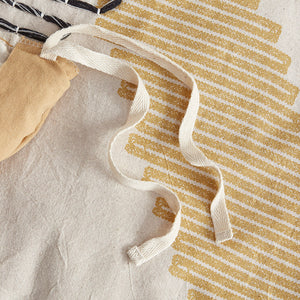 JLA Home INK+IVY - 3 Piece Cotton Duvet Cover Set with Yellow-Grey Geometric Print, Tassels, Reversible Solid Back, Breathable Cotton II12-1114