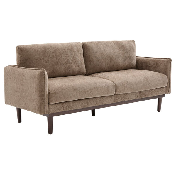 English Elm Modern Chenille Loveseat with Pocket Spring Cushions and Rubberwood Legs for Living Room N763P347228D