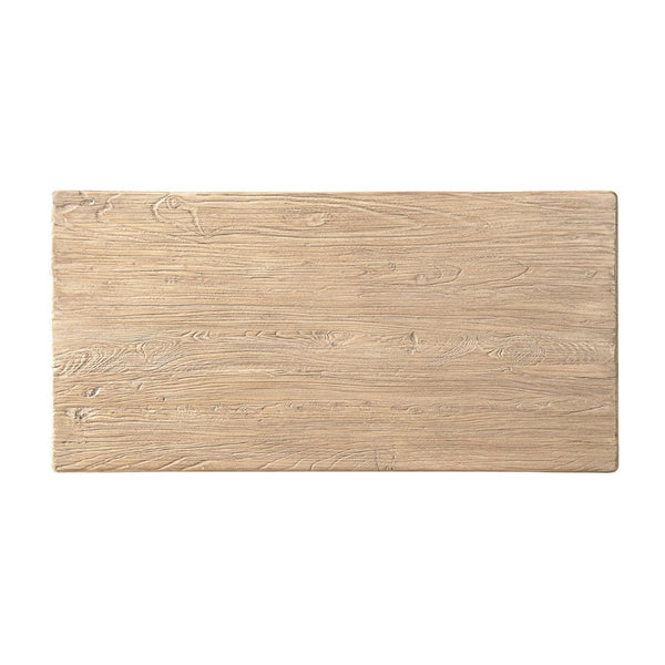 English Elm Hawthorne Reclaimed Elm Trestle Coffee Table Solid Wood Farmhouse Living Room Accent Natural B2719P474450
