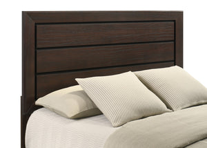 English Elm Emory Queen Bedroom Set Solid Hardwood Bookcase Headboard Built-in Lights Cappuccino B062S00734