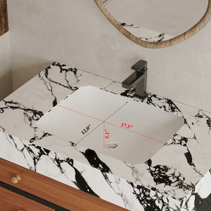 English Elm 29.9" Floating Bathroom Vanity Sintered Stone Top Soft Close Drawers Bronze Gold Hardware Black,Gold,Walnut,White W3136S00044