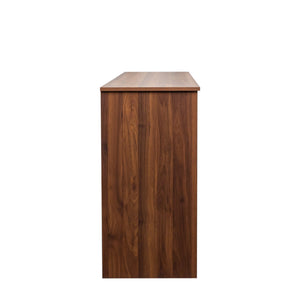 English Elm Modern Wood Buffet Sideboard with 3 Doors, 2 Drawers & Adjustable Shelves — Stylish Entryway Storage Cabinet W331P242454