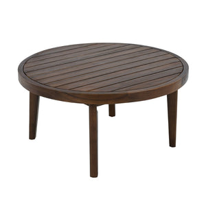 English Elm Outdoor Acacia Wood Loveseat Set with Rope Woven Panels and Matching Coffee Table Beige,Dark Brown N768P408131D