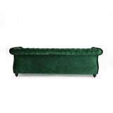 Christopher Knight Home® - Noble House - - Durable 3-Seater Emerald Velvet Sofa, Combining Luxurious Comfort With Timeless Design, Perfect For Elegant Living Spaces, Featuring Plush Upholstery For Relaxation And A Touch Of Sophisticated Style