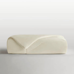 English Elm 1-piece Reversible Tencel Fill Comforter with Sculptural Weave for Full Queen Beds Ivory B035P408275