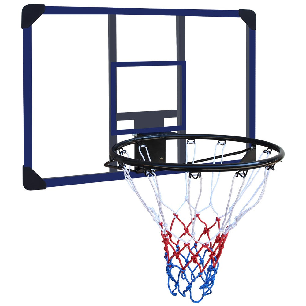 English Elm Wall-mounted Basketball Hoop Shatterproof Backboard Folding Rim All-weather Net W1408P272360