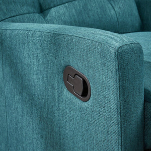 English Elm Christopher Knight Home® - Recliner Swivel Rocker with Glider Function, Push-Back Reclining Chair for Living Room & Nursery Teal 65354.00T