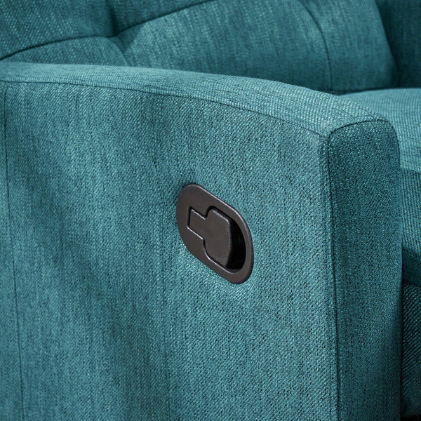 English Elm Christopher Knight Home® - Recliner Swivel Rocker with Glider Function, Push-Back Reclining Chair for Living Room & Nursery Teal 65354.00T