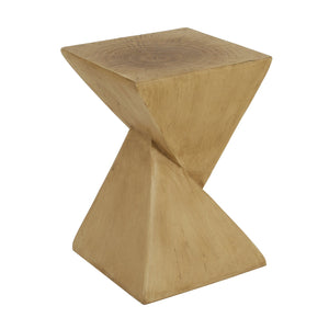 English Elm Christopher Knight Home® - TESS Modern Side Table with Sculptural Hourglass Design, Hand-Finished Accent for Indoor/Patio Spaces Light Natural N770P341402L