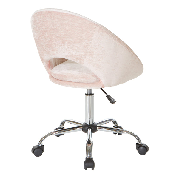 OSP Home Furnishings Milo Office Chair Blush