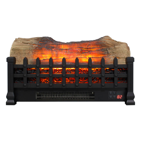English Elm 20 Inch Freestanding Electric Fireplace Heater with 3d Flame Effect for Indoor Rooms W1769P304057