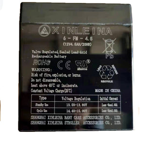 English Elm 12v4.5ah Sealed Lead Acid Rechargeable Battery for Kids Ride on Cars and Toys W1760P242536