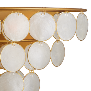 Bon Vivant Wall Sconce - Elegant Mid-Century Modern Design with Capiz Shells & Gold Finish Glamour