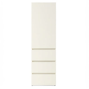 English Elm Elise Slim Modular Wood Closet Cabinet in White — Tall 108" Storage Unit with Drawers, Durable Melamine Finish B040P311966