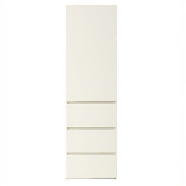 English Elm Elise Slim Modular Wood Closet Cabinet in White — Tall 108" Storage Unit with Drawers, Durable Melamine Finish B040P311966