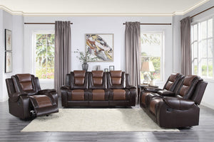 English Elm Modern Faux Leather Glider Recliner with Pocket Coil Support for Formal Living Rooms B011P228566