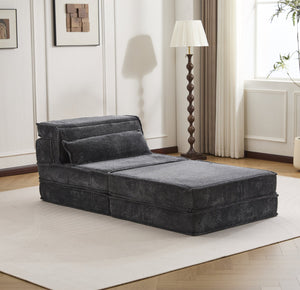 English Elm Compression Mahjong Sofa - Oversized Modular Sectional Bed With Memory Foam & Versatile Ottoman Set W3723S00045