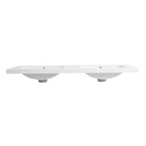 English Elm 48 Inch Gel Coat Resin Vanity Top with Integrated Basin Seamless Bathroom Countertop W1972P348989