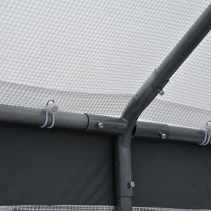 English Elm Outsunny 8' X 6' Walk-In Greenhouse With Roll-Up Windows & Zippered Doors For Year-Round Gardening W2225P175540-GIGA