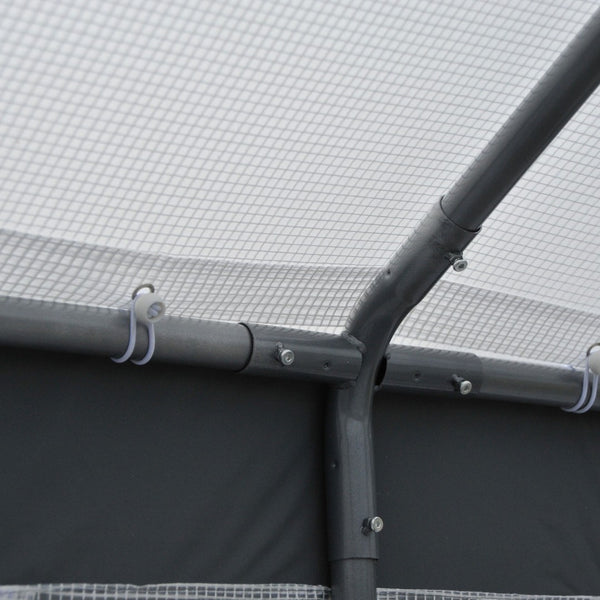 English Elm Outsunny 8' X 6' Walk-In Greenhouse With Roll-Up Windows & Zippered Doors For Year-Round Gardening W2225P175540-GIGA