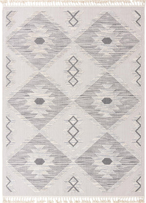 Unique Loom Arlo Kai Machine Made Tribal Rug Sandy Beige, Gray/Beige 7' 10" x 10' 0"