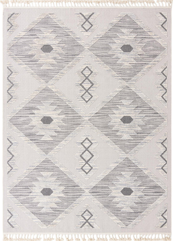 Unique Loom Arlo Kai Machine Made Tribal Rug Sandy Beige, Gray/Beige 7' 10" x 10' 0"