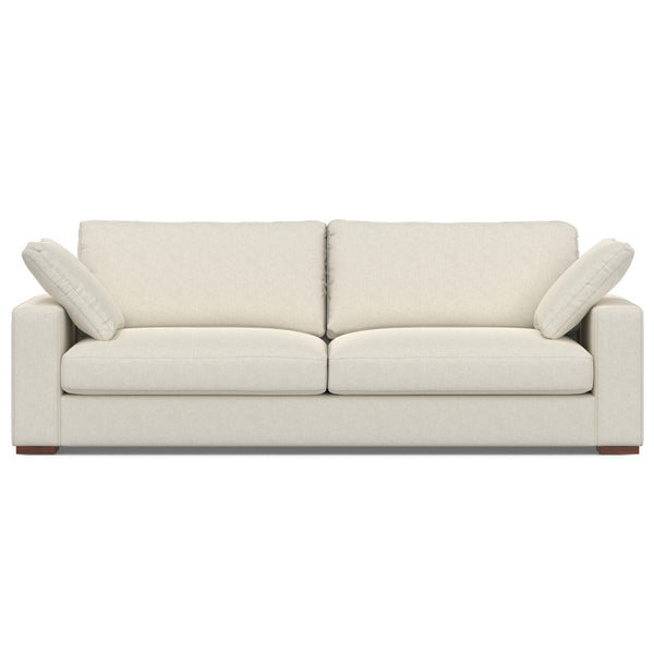 English Elm Charlie Oversized Deep Seater Sofa - Eco-Friendly Cream Fabric, Plush Comfort, Perfect For Lounging B136P199253