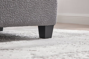 English Elm UNITED Modular 6-Seat Sectional Sofa with Removable Ottoman, Storage Compartments, Convertible Comfort Gray W1568S00245