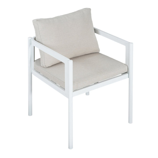 English Elm Outdoor Aluminum Patio Dining Chairs Set of 2 with Cushions Rust Proof Frame N779P369116W