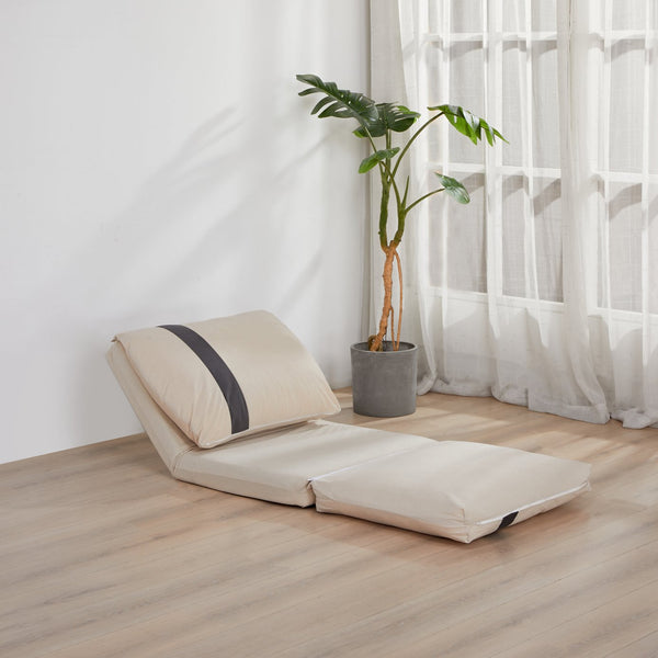 English Elm ARIA Modern Floor Sofa Bed with 6-Position Adjustable Back, Quick 5-Second Fold, Corduroy Comfort Beige W3391P324405