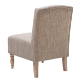 Madison Park Lola Transitional Tufted Armless Chair FPF18-0172 Beige