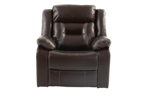 English Elm Modern Reclining Loveseat and Chair Set Leatherette Tufted with Cup Holders B011S02429
