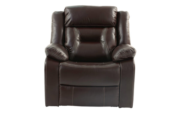 English Elm Modern Reclining Loveseat and Chair Set Leatherette Tufted with Cup Holders B011S02429