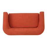 Christopher Knight Home® - Noble House - Bridie Muted Orange Fabric Mid Century Modern Loveseat