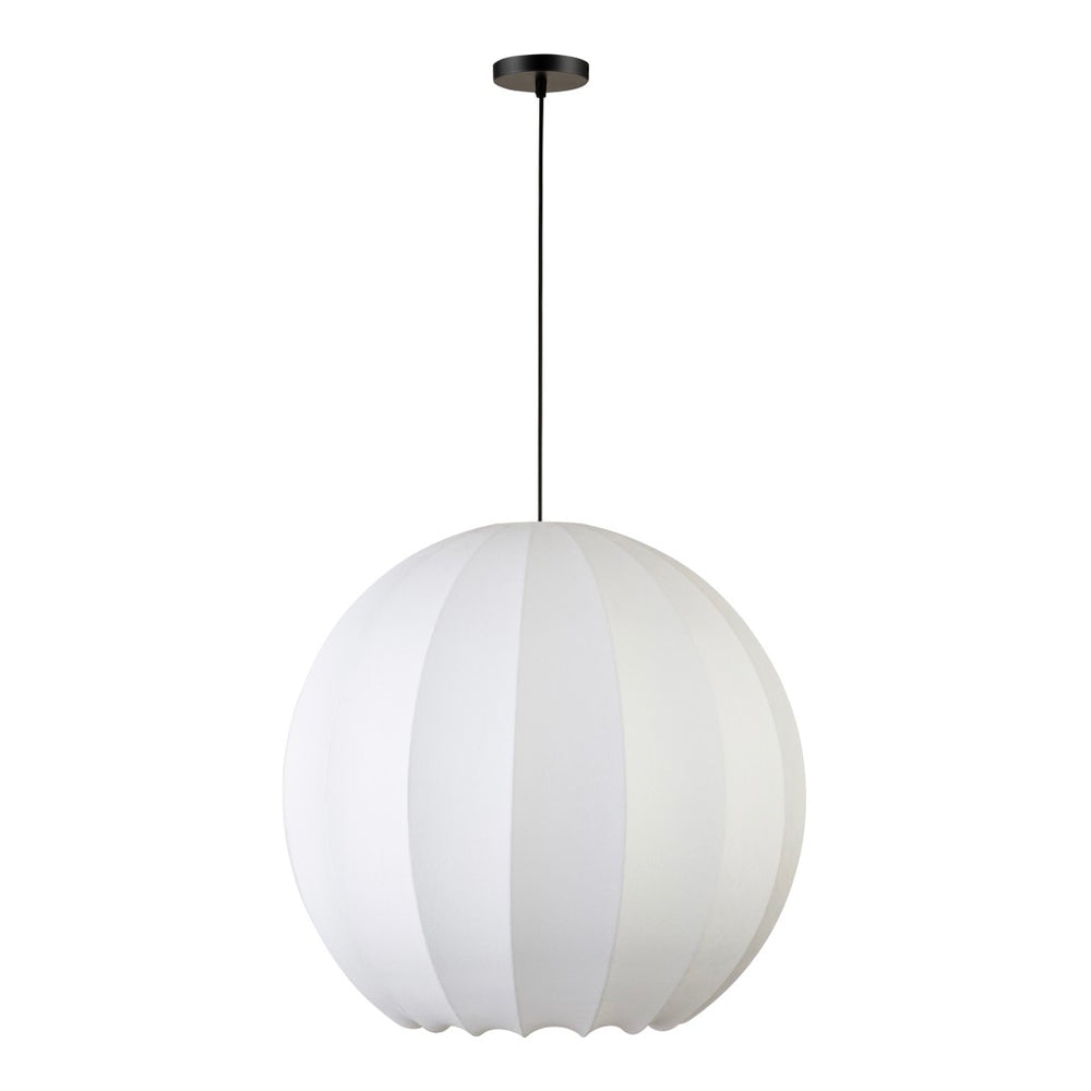 English Elm Illume Silk Drum Pendant Light Wide Shade Ambient Glow for Dining or Entryway B2769P504416
