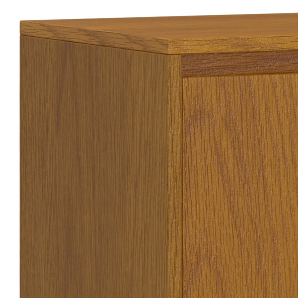 English Elm Hunter Tv Media Stand - Stylish Oak Veneer With Industrial Design, Storage & Cable Management B136P158735