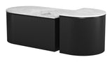 Ormara Coffee Table Set (2-Piece) White & Black 109920 Zuo Modern