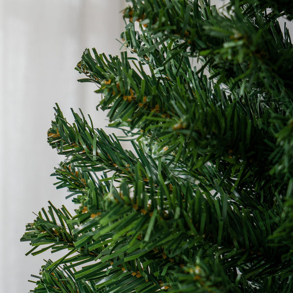 English Elm Homcom 6Ft Slim Douglas Fir Christmas Tree - Realistic, Unlit Artificial Tree For Small Spaces & Décor W2225P249650