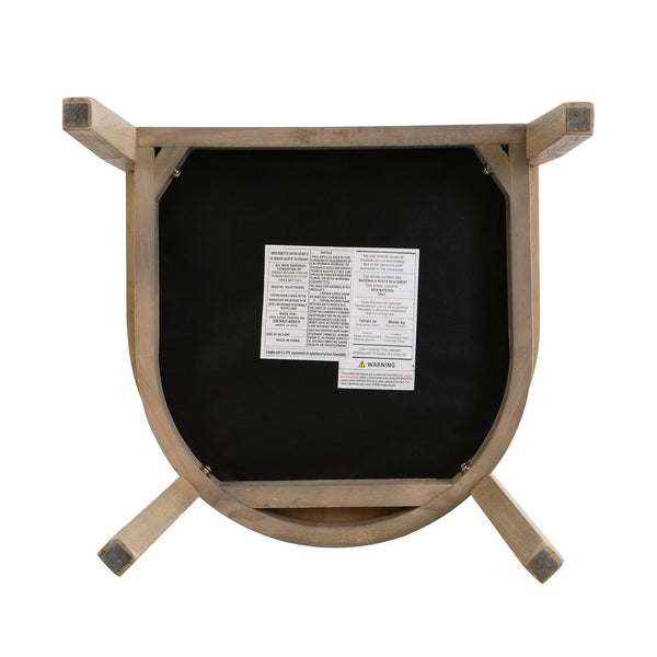 English Elm Christopher Knight Home® - DINING Chair Set of 2 with Rattan Round Back and Upholstered U‑Seat, Wood Frame, Contemporary Style Beige+Natural N771P192287B