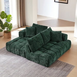 English Elm Chenille L-Shape Sectional Sofa - Plush Minimalist Sleeper Couch For Stylish Living Rooms & Apartments W2339S00078